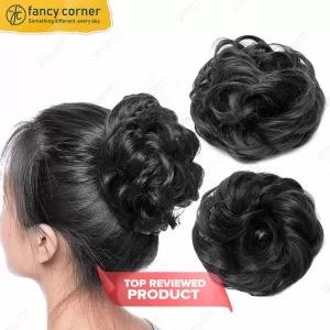 Int:S Black Hair Bun Hair Combining Hair Styling Band For Wo