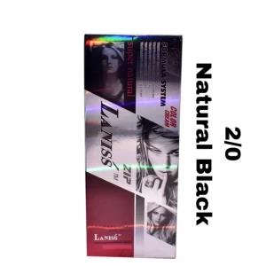 Laniss Permanant Hair Color Natural Black 2/0 Hair Dye