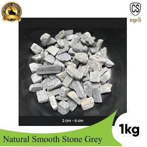 Natural Smooth Stones Grey Color 1Kg Garden Decoration