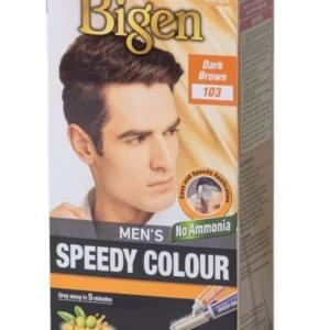 Bigen Mens Speedy Hair Color Ammonia Free Dark Brown 103