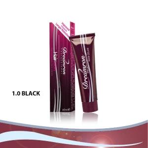 Dreamron professional hair color-60ml Black 1.0