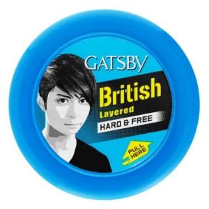 Gatsby British Layered Hard & Free Hair Styling Wax-75g