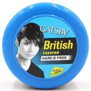 GATSBY British Layered Hard & Free Wax Hair Styling Men