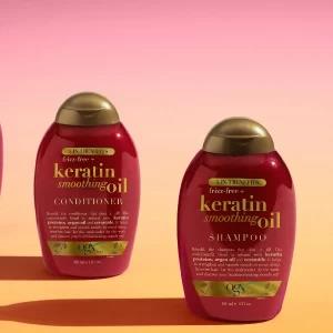 OGX Keratin Smoothing Oil Shampoo & Conditioner 385ml