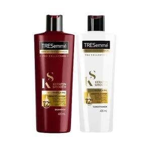 TRESemm Keratin Smooth Shampoo And Conditioner 400Ml + 400M