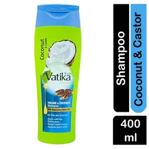 Vatika Coconut and Caster Volume and Thickness 400ml