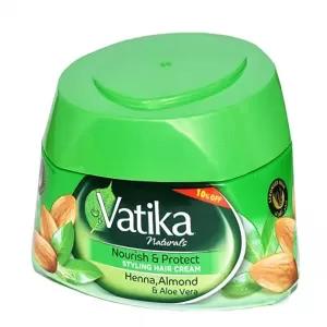 Vatika Nourish & Protect Styling Hair Cream With Almond, Olive, Henna - 140 ml
