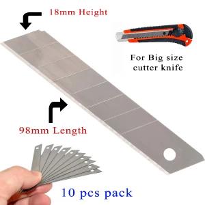 18mm Snap off Box Cutter Utility Knife Blade 10 pcs pack