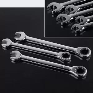 9mm Chrome Vanadium Steel Metric Fixed Head Ratchet Spanner
