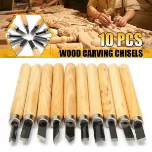 10/12pcsSet For Basic Wood Cut Chisels DIY Hand Tools Wood C