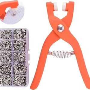 Hand Pressure Pliers For Prong Snap Button (with button)