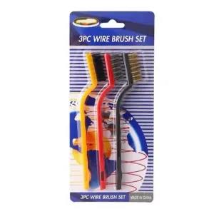 1 packet 3Pcs Wire Clean Brush Set for Cleaning and Rust Rem