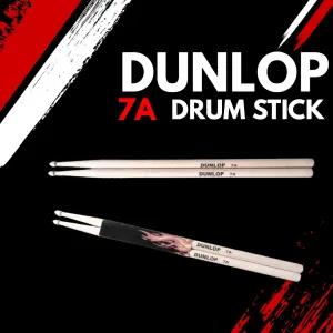 Neutral DUNLOP 7A Drumsticks, Oval Wooden Tip