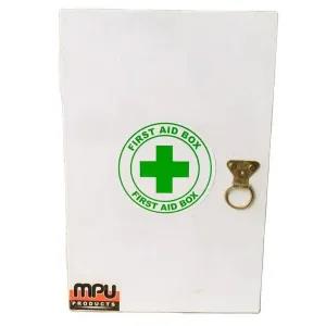 First aid box wood wall hanger