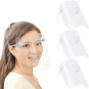 Generic Glass Face Shield Clear Plastic 3-Pack