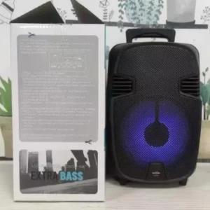 8inch Bluetooth karaoke speaker with stereo microphone