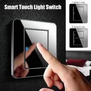 Smart Touch Light Switch Panel Wall Control 2Gang 2way New T