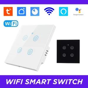 Tuya WiFi Smart Switch 4 Gang Touch & App Control