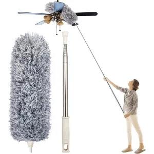 GELEAN Long Handle Duster Extendable Microfiber