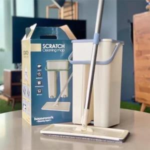 Generic 360 Square Scratch Cleaning Mop with Bucket