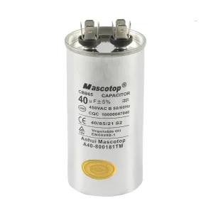 40UF Air Conditioner Motor Run Capacitor Oil Condenser