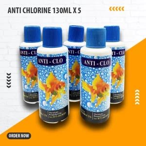 Anti Chlorine For Aquarium 130ml x 5 pack