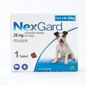 NEXGARD Chewable 28mg (1 Tb) for Medium (04-10 Kg) Dogs