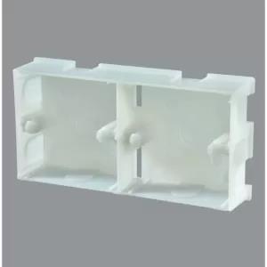 Generic White Double Mounting Box Sunk 3Pcs