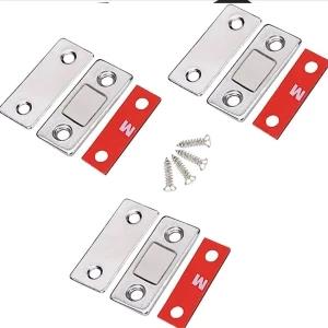 Thin Cabinet Magnets Stainless Steel /4pcs