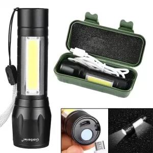 Black Mini Pocket Size Small Portable Xenon Rechargeble XPE