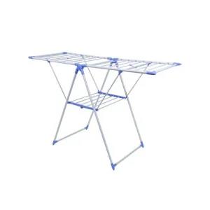 Blue High Quality Foldable Cloth dryer stand, Lightweight an