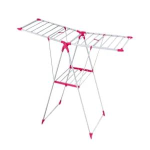 Generic Foldable Cloth Dryer Stand Lightweight Pink