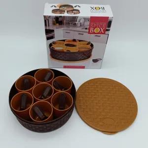 Generic Plastic Square 7-Section Masala Dabba