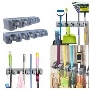 Plastic Mop and Broom Holder Wall