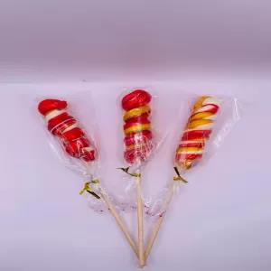 Rainbow lolipop Candy Sweet Tasty Round x 3Pcs