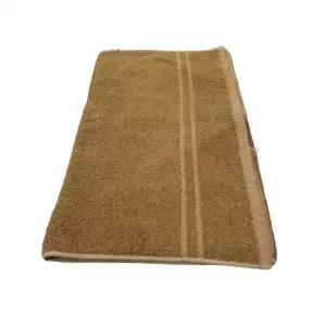 Brown 100% Cotton Fancy Bath Towel (L) - 20 by 40 (inches) -