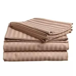 High Quality Egyptian Strips Super King Size Bedsheet