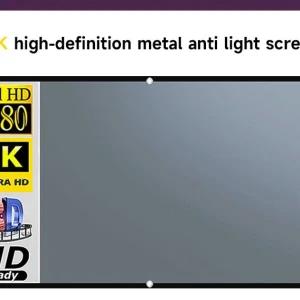 Projector Screen Anti Light Fabric Cloth 120 Inches