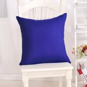 Blue Pillow Case Solid Color 45x45cm Pillow Case Colour Deco
