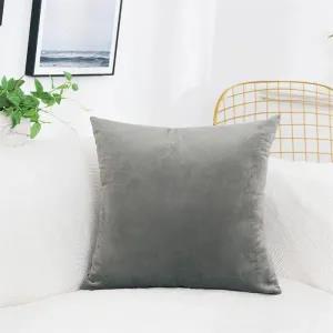 Grey Velvet Cushion Cover 45x45cm Candy Cushion Cover For S