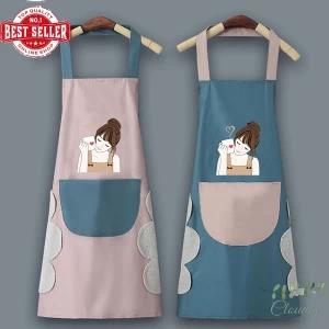 Generic Kitchen Aprons Waterproof Big Pocket Sling Design