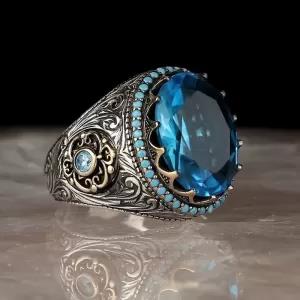 Luxury Retro Handmade Turkish Legendery Ring For Unisex Anci