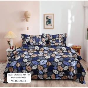Mia Bedsheets / Bedsheet With 2 Pillow Covers (90 x 100)