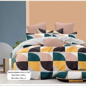 Mia Bedsheets / Bedsheet With 2 Pillow Covers (90 x 100)