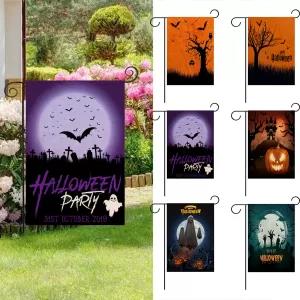 3045cm Happy Halloween Baby Ghost Pattern Garden Flag Cute