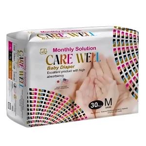 Carewell Baby Diaper Medium (5-10Kg) 30Pcs