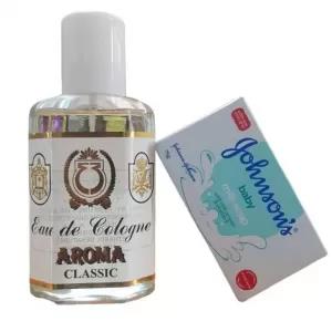 Cologne Aroma Eau De Cologne 250ml + FREE Johnsons Baby Soap