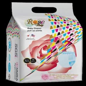 Economy,XL Size (11-17kg) Rose baby Diaper Pants, Diapers si