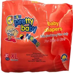 Essential Pack,XL Size (11-17kg) Pretty Baby Diapers, Extra