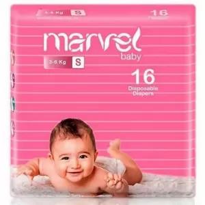 Marrvel Baby Diapers Small 16 Pcs Wetness Indicator